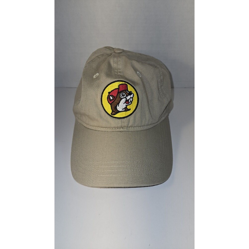 Buc-ee’s Tan Khaki Cap Hat Unisex Adult Adjustable Strap Embroidered Logo